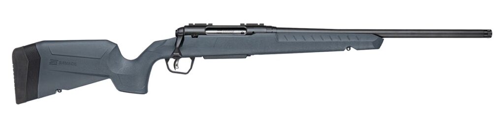 Savage Arms 33132 Axis 2  25-06 Rem 4+1 20″ Matte Black Carbon Steel Threaded Barrel, Drilled & Tapped Receiver, Gray Fixed w/Pistol Grip Synthetic Stock, Right Hand