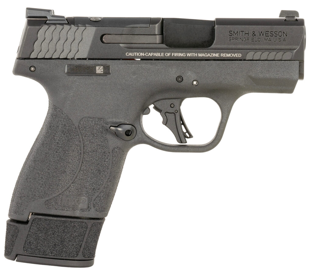 Smith & Wesson 14196 M&P9 Shield 9mm Luger 15+1 3.10″ Black Armornite Barrel, Optic Ready/Serrated Slide, Black Frame
