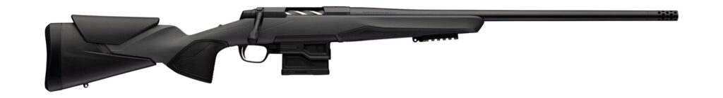 Browning 036130229 X-Bolt 2 Hunter LR 300 Win Mag 5+1 26″ Matte Blued Threaded Barrel & Steel Drilled & Tapped Receiver, Matte Black Adj Vari-Tech Synthetic Stock, Right Hand