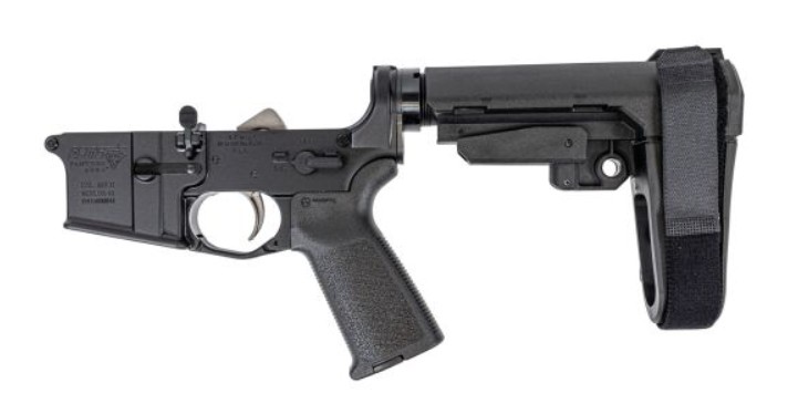 DPMS DP-15 MOE PANTHER POLISHED TRIGGER SBA3 LOWER BLACK DP51655128221
