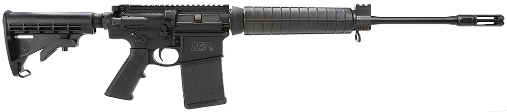 Smith & Wesson 811308 M&P10 Optic Ready 308/7.62x51mm NATO 20+1 18″ Armornite Barrel, Matte Black Receiver, Black 6 Position Stock & Polymer Grip, Ambidextrous Manual Safety