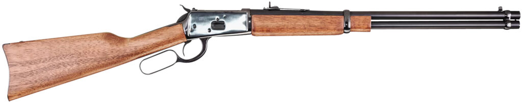 Rossi 920442013 R92  Carbine 44 Rem Mag 10+1 20″ Polished Black Oxide Steel Barrel & Receiver, Hardwood Fixed Stock, Right Hand