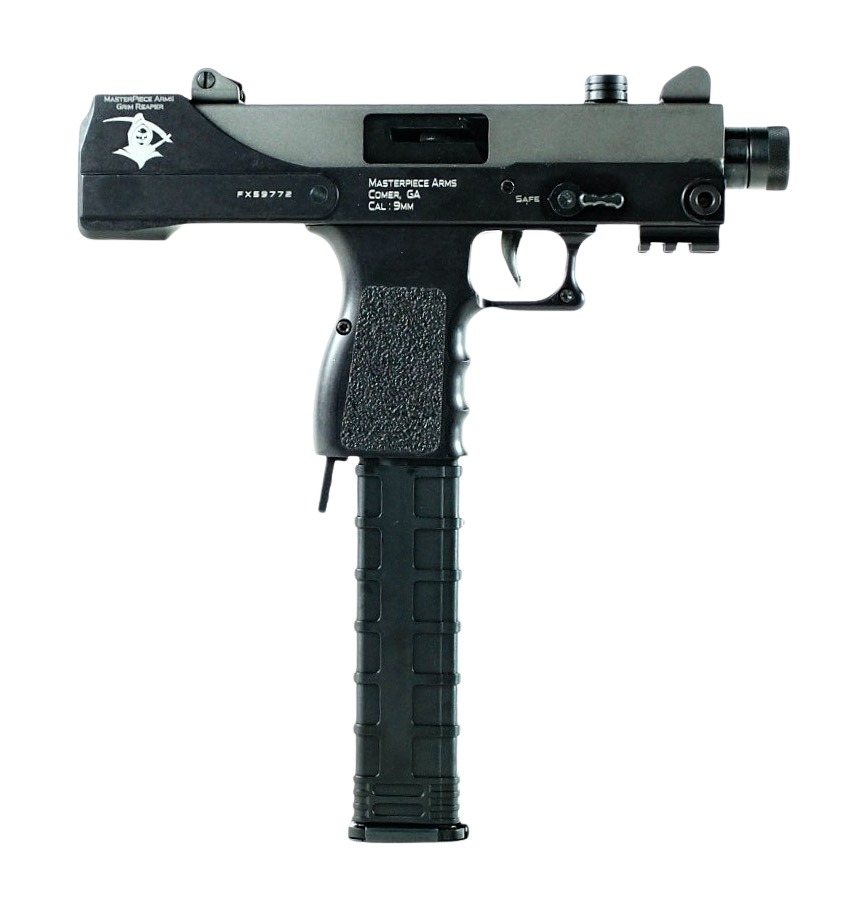 MasterPiece Arms 30TGR Defender Top Cocking 9mm Luger 5.50″ 30+1 Black Cerakote