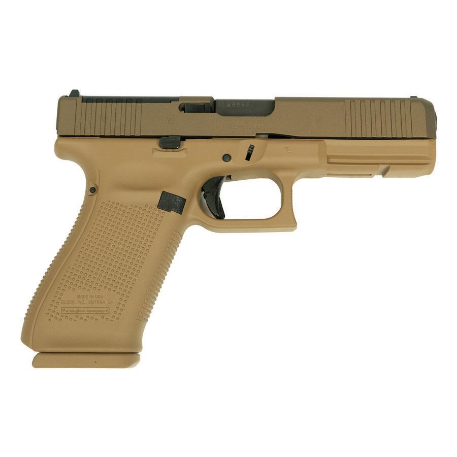 Glock V-Series Model 20 Handgun 10mm Auto 15rd Magazines (3) 4.61″ Ported Barrel FDE Cerakote US Made