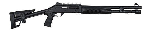 Panzer Arms PAM4TSSBSS M4 Semi-Auto 3″ 5+1 18.50″ Black Barrel, Black Aluminum Receiver w/Picatinny Rail, Black Skeleton Synthetic Stock & Grip