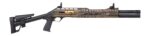 Panzer Arms PAEG240TSBBUSFC 240 12 Gauge Semi-Auto 3" 5+1 18.50" Black Ported Barrel, Black & Bronze US Flag Cerakote w/Gold Accents Aluminum Receiver w/Picatinny Rail, Black Skeleton Stock w/Pistol G