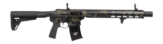 Panzer Arms PAAR12PROBMLF AR12 Pro-L Semi-Auto 3″ 5+1 18.50″ Black Barrel, Multicam Aluminum Receiver w/Picatinny Rail, M-LOK Handguards, Gray Synthetic Stock, Black Polymer Grip