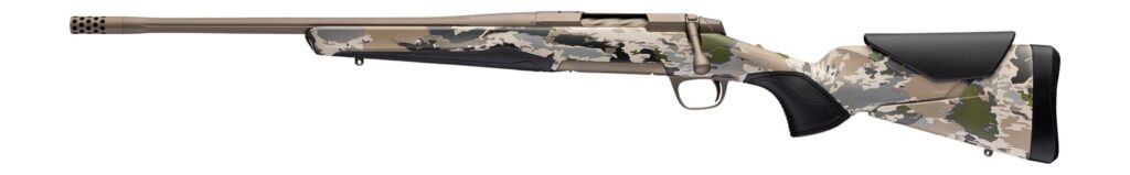 Browning 036124227 X-Bolt 2 Speed SPR Full Size 7mm Rem Mag 3+1 22″ Smoked Bronze Cerakote Fluted Threaded Barrel, Steel  Drilled & Tapped Receiver, Ovix Camo w/Black Overmold Adj Comb & LOP Synthetic
