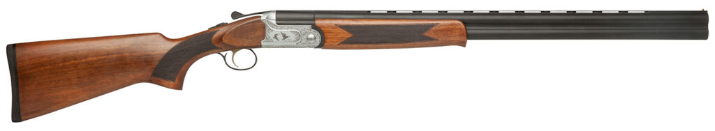 Dickinson LLC GW12W28P Green Wing  12 Gauge 2rd 3″ 28″ Matte Black Vent Rib Barrel, Engraved Steel Receiver w/Satin Silver Metal Finish, Bead Front Sight, Wood Stock & Ejector