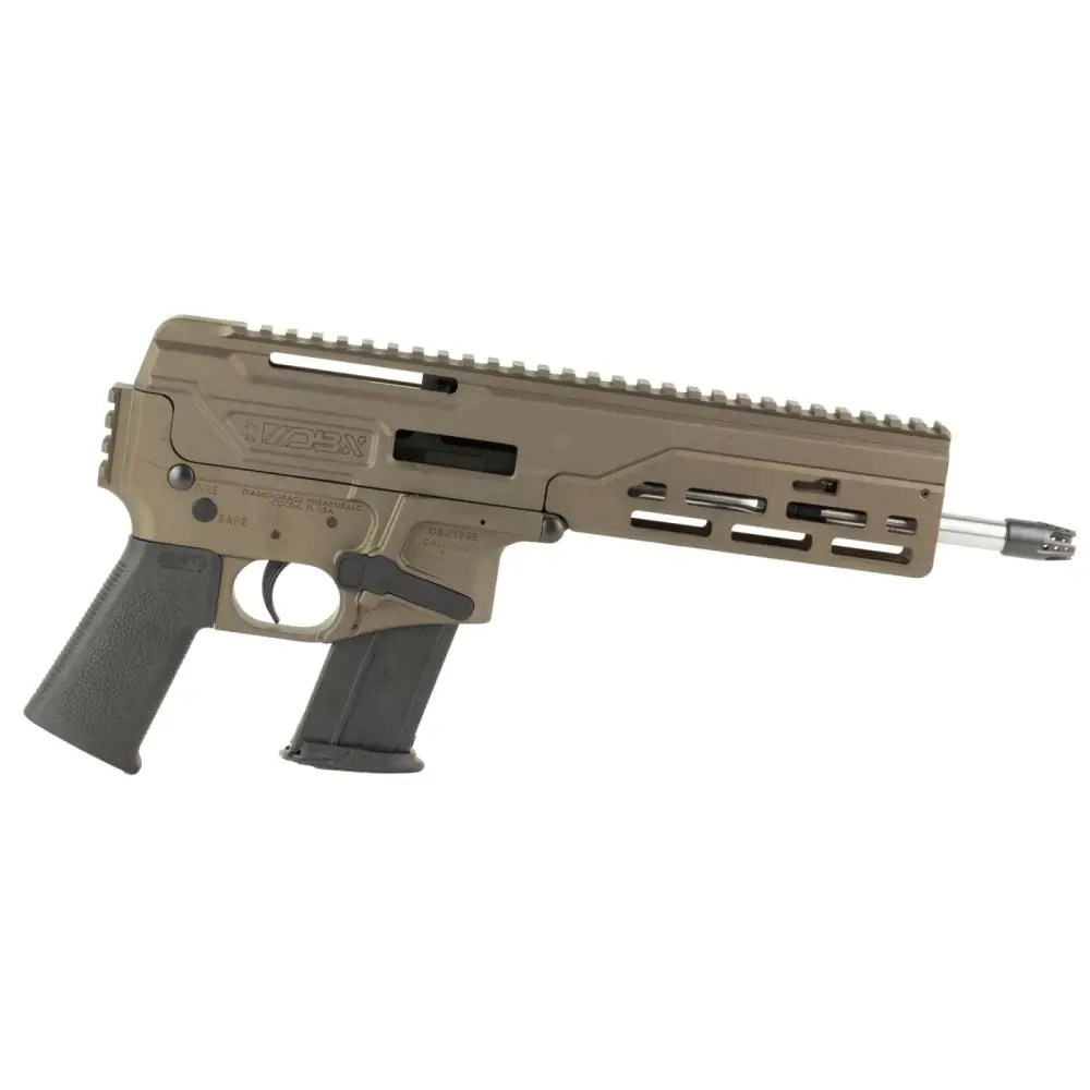 DIAMONDBK DBX57 8″ W/MLOK RL NO BRC, MB PSTL