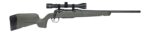 Savage Arms 33161 Axis 2 XP w/Optic 22-250 Rem 4+1 20" Matte Black Carbon Steel Threaded Barrel, Drilled & Tapped Receiver, OD Green Synthetic Fixed w/Pistol Grip Stock, 3-9x40mm Duplex Scope, Right H