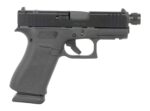 Glock UX4350201FRMOSTB G43X  9mm Luger 10+1 3.41" Black Threaded Barrel, Black Steel Optic Ready/Serrated Slide, Black Polymer Frame w/Accessory Rail, Ambidextrous