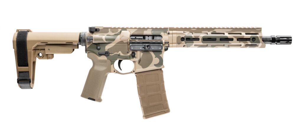 Cnc Firearms CNCDDDCV7P2 Daniel Defense V7 10.30″ Barrel, Duck Camo Receiver w/Picatinny Rail. M-LOK Handguard, Polymer Stock, Ambidextrous