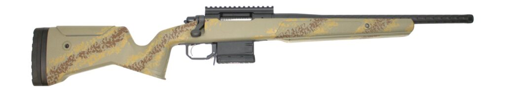 Great Lakes Firearms GL700308SSLTAN GL700 308 Win 5+1 18″ Aluminum Receiver w/Picatinny Rail, Fixed Lichen Tan Carbon Fiber Stock