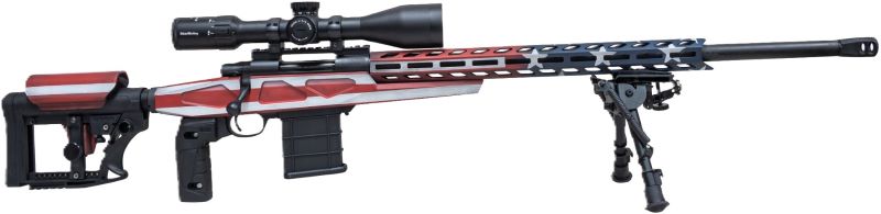 HOWA M1500 25 CREEDMOR APC – CHASSIS 24″ HB USA FLAG