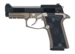 Langdon Tactical Tech 80X32ZCBBN Beretta Cheetah 80X 32 ACP 12+1 3.90" Inox Steel Barrel, Black Bruniton Carbon Steel Optic Ready/Serrated Slide, Bronze Cerakote Aluminum Frame w/Picatinny Rail, Textu