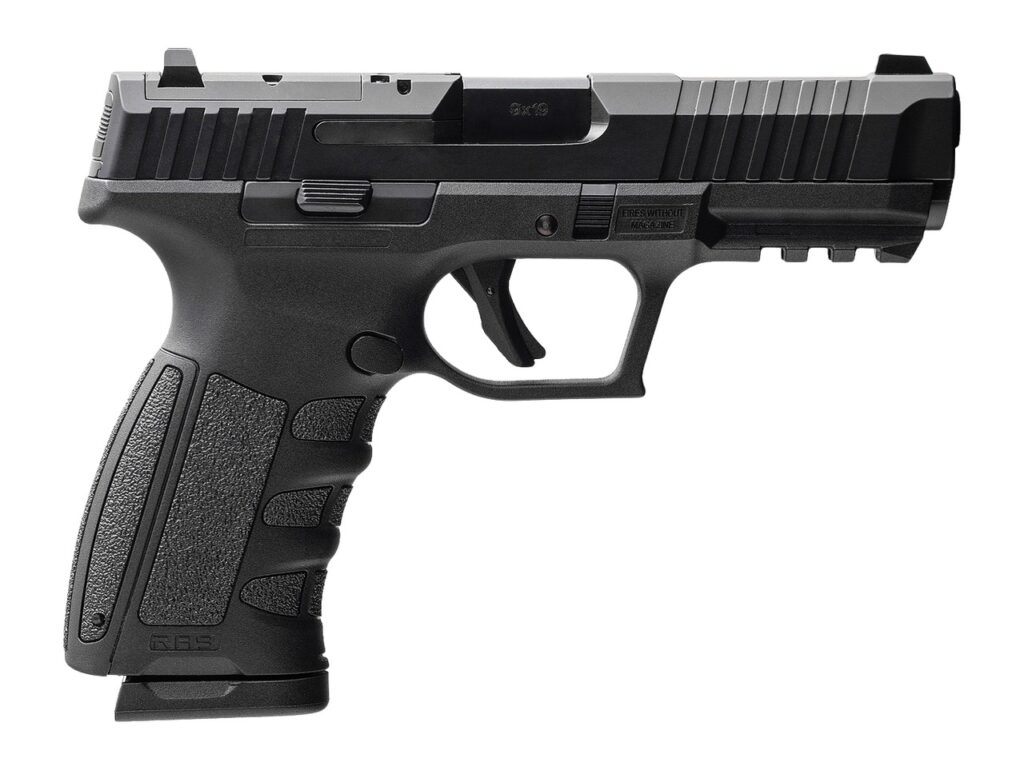 MAC 15000601 RA-9 Full Size 9mm Luger 17+1 4.25″ QPQ Tenifer Cerakote Steel Optic Ready Slide, Tenifer QPQ Polymer Frame w/Picatinny Rail, Polymer Grip, RMR Footprint, Ambidextrous