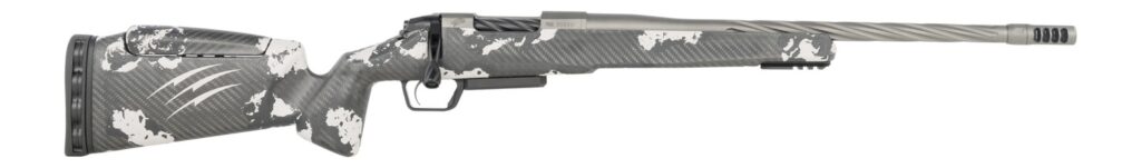 Fierce Firearms RIVSSX25CM22GP Twisted Rival XP 2.0 25 Creedmoor 3+1 22″ Glacier Cerakote Spiral Fluted Threaded Barrel, Stainless Steel Drilled & Tapped Receiver, Arca Rail Forend, Phantom Camo Push