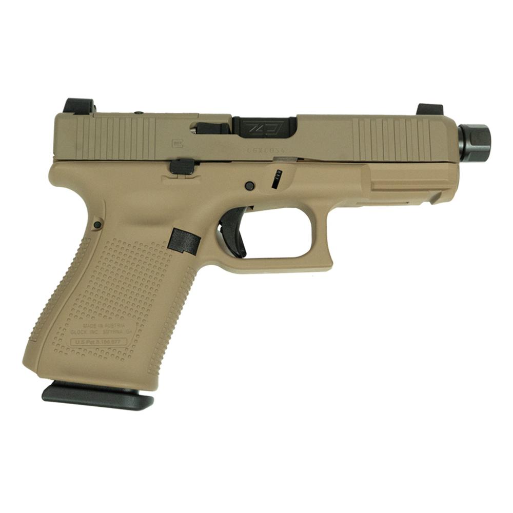 Glock V-Series Model 19 FDE Cerakote Handgun 9mm Luger 15rd Magazines (3) 4.6″ Threaded Barrel USA Made
