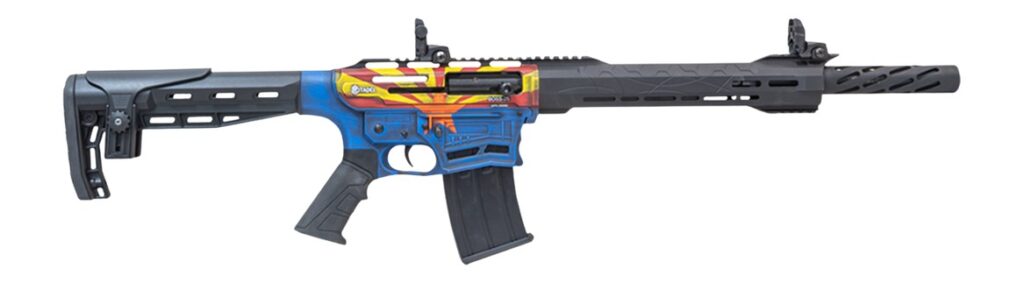 Citadel CBOSS2512-AZ Boss25  12 Gauge 3″ 5+1 18.75″ Threaded Barrel, Arizona Flag Steel Receiver w/Picatinny Rail, Adj Comb Synthetic Butt Stock, Picatinny Rail Forend, Polymer Grip