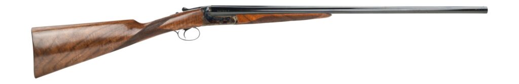 Dickinson LLC  Estate 20 Gauge Break Open 3″ 2rd 28″ Side By Side Barrel, True Bone-Charcoal Case Hardening Receiver, English Style Turkish Walnut Stock