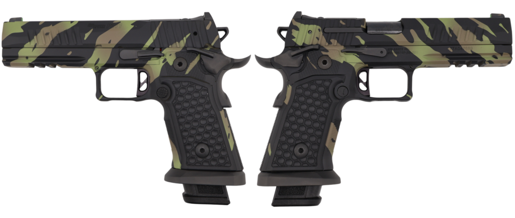 SIG SAUER P211-GT5 9MM PISTOL 5″ TIGER STRIPE 2-21RD, 1-17RDRD MAGS