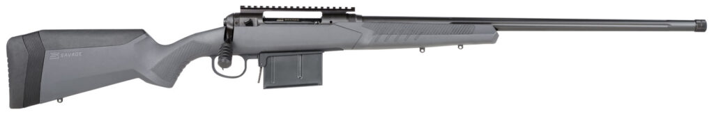Savage Arms 57489 110 Tactical Full Size 300 Win Mag 5+1 24″ Matte Black Heavy Threaded Barrel, Matte Black Picatinny Rail Carbon Steel Receiver, Adj AccuStock Matte Gray Synthetic Stock, Right Hand