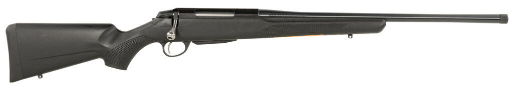 Tikka JRTXEC31422MT T3 Lite Compact 22-250 Rem 3+1 22″ Matte Blued Threaded Barrel, Blued Drilled & Tapped Steel Receiver, Fixed Black Synthetic Stock