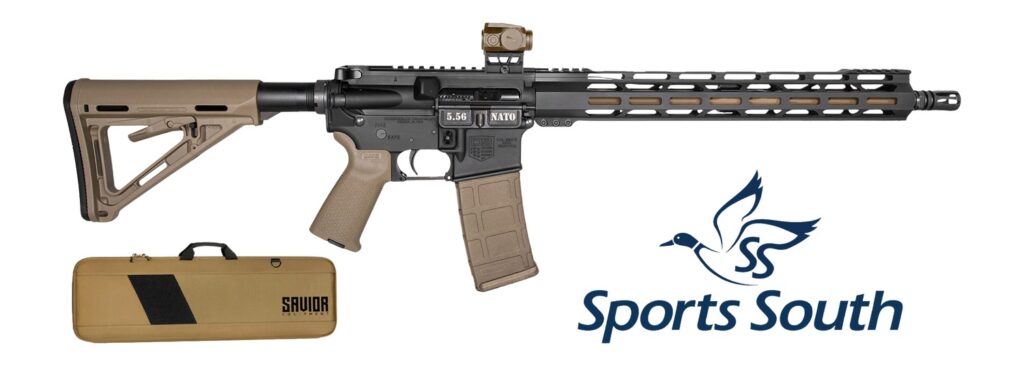Diamondback DB175AK223 DB15  Sports South Exclusive 5.56 NATO 30+1 16″ Flat Dark Earth Cerakote Threaded Barrel, Black Cerakote Aluminum Receiver w/Picatinny Rail, M-LOK Handguard, Magpul MOE Flat Dar