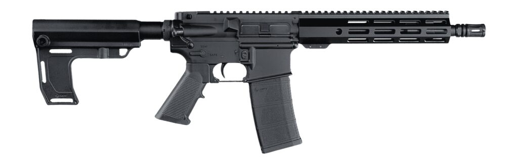 Andro Corp Industries 556105HBMPS ACI-15 Halo 5.56 NATO 30+1 10.50″ Threaded Barrel, Black Anodized Aluminum Receiver w/Picatinny Rail, M-LOK Handguard, Black Polymer MPS, A2 Grip