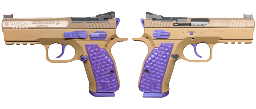 CZ SHADOW II COMPACT PEANUT BUTTER & JELLY 9MM PISTOL 4″ 2-15RD MAGS