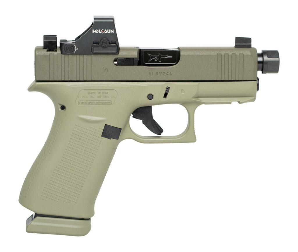 Glock UX4350204NR15ORNINO2G G43X 9mm Luger 15+1 3.41″ Steel Serrated Slide Ambidextrous