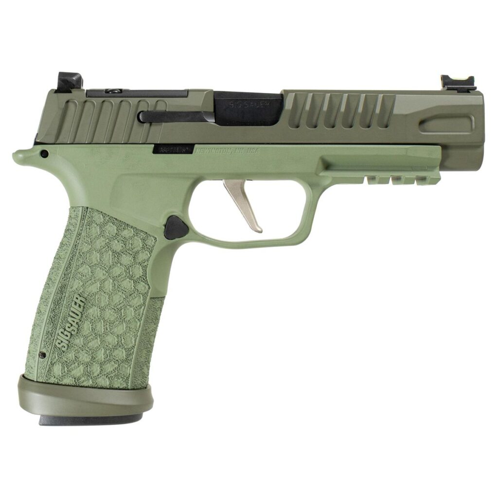 Sig Sauer P365 Fuse Two-Tone ODG Handgun 9mm Luger 21(2)&17(1)rd Magazines 4.3″ Barrel LXG Front Optic Sight