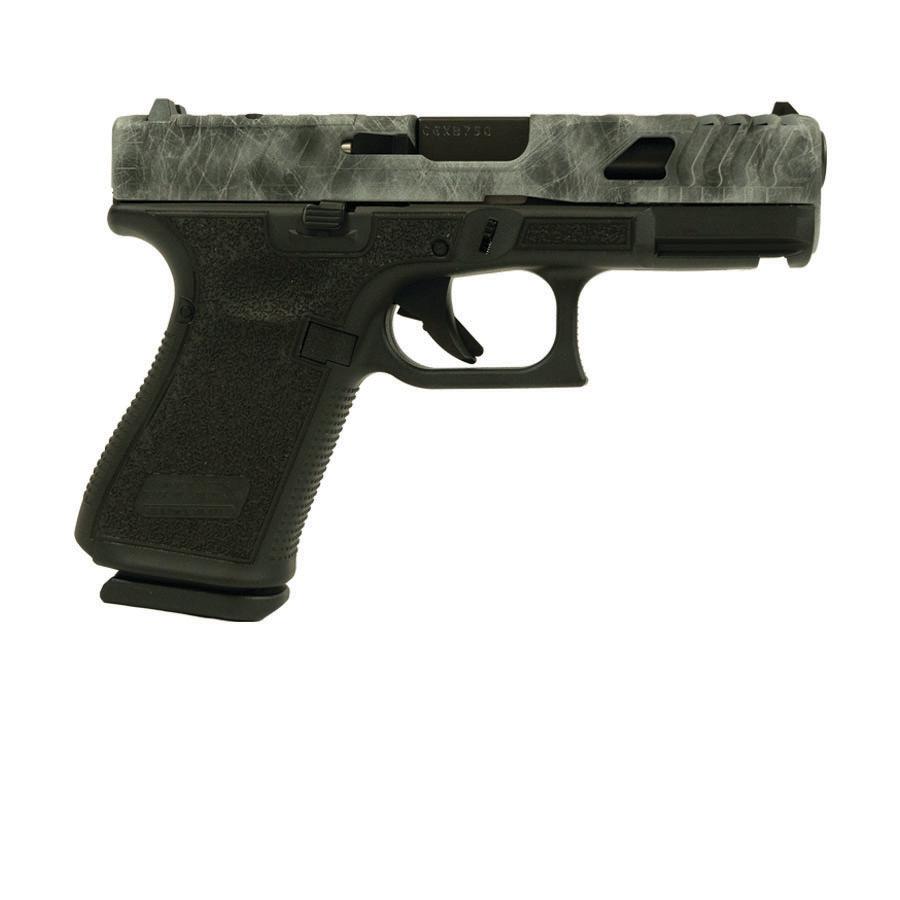 Glock V-Series Model 19 Marble Cerakote Handgun 9mm Luger 15rd Magazines (3) 4.02″ Barrel LSR Stipple USA Made