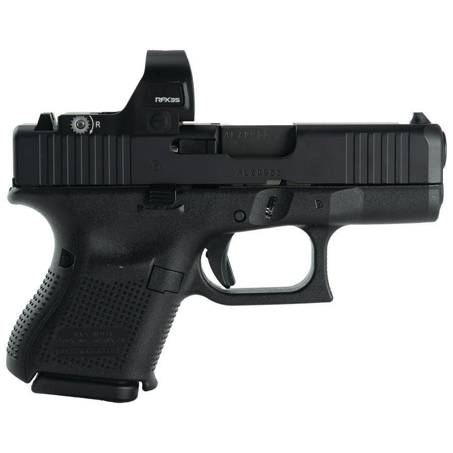 Glock V-Series Model 26 Handgun 9mm Luger 10rd Magazines (3) 3.43″ Barrel Black US Made w/Viridian RFX35 Green Dot