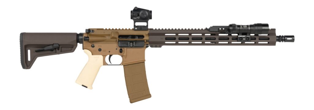 Shark Coast Tactical SCC06995KRAKEN Kraken Bundle 5.56 NATO 30+1 16″ Black Nitride Threaded Barrel, Aluminum Receiver w/Picatinny Rail, M-LOK Handguard, Magpul Collapsible Polymer Stock, Magpul MOE Gr