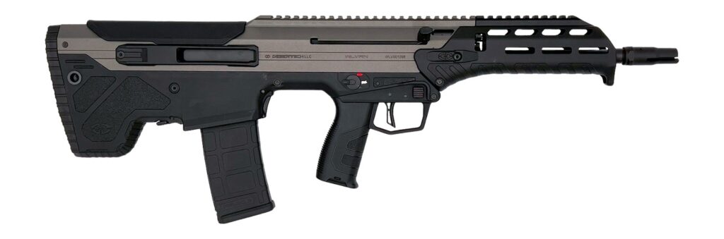 Desert Tech WLVRFB1630T WLVRN  5.56 NATO 30+1 16″  Black Melonite Threaded Barrel, Tungsten Cerakote Receiver w/Picatinny Rail, M-LOK Handguard, Black Polymer Chassis, Black Polymer Grip, Ambidextrous
