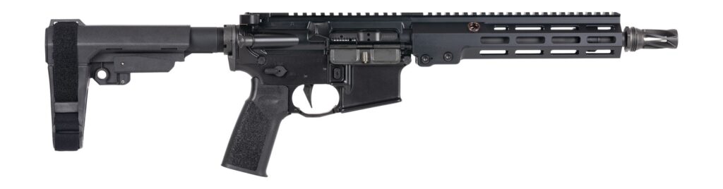 Geissele Automatics 08562B Super Duty MOD1 5.56 NATO No Magazine 10.30″ Threaded Barrel Black Cerakote Aluminum Receiver w/Picatinny Rail, M-LOK Handguard, Black Polymer SB Tactical SBA3 Brace, Mil-Sp