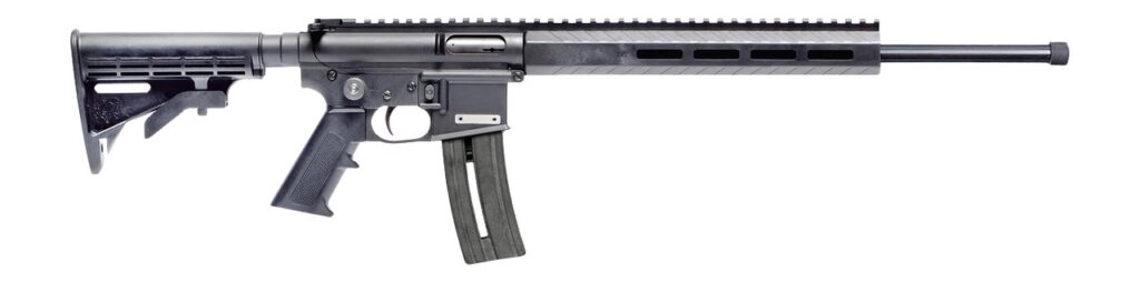 Mountain Billy Gun Lab MBGL-GOAT15-TB-1-HC Goat-15 Helium 22 LR 10+1 16″ Black Threaded Barrel, Black Polymer Receiver w/Picatinny Rail, M-LOK Handguard, Black Adj 7 Position Polymer Buttstock, Black