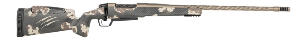 Fierce Firearms RIVSSX22CM22BDS Twisted Rival XP 2.0 22 Creedmoor 3+1 22″ Smoked Bronze Cerakote Spiral Fluted Threaded Barrel, Stainless Steel Drilled & Tapped Receiver, Arca Rail Forend, Desert Shad