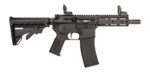 Tippmann Arms A101175 M4-22 Micro Elite SBR 22 LR 25+1 7" Black Parkerized Threaded Barrel, Matte Black Aluminum Receiver w/Picatinny Rail, M-LOK Handguard, Black Adjustable Polymer Stock, Black Gen2