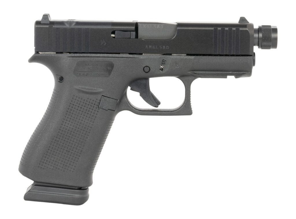 Glock UX4350203FRMOSTB G43X MOS Slim Sub-Compact 9mm Luger 15+1 3.41″ Black Threaded Barrel, Steel Optic Ready/Serrated Slide, Polymer Frame w/Accessory Rail, Ambidextrous