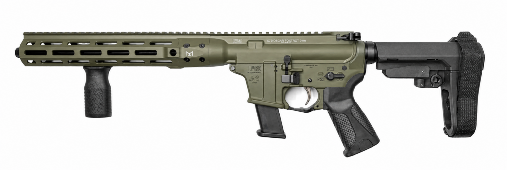 LWRC IC-9 OSCAR FOXTROT 9MM 8.5IN BARREL 10RD ODG  ICO9ODG13