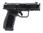 Rost Martin RM1CXBLKOSP10CA(COMP) RM1X Comp Compact 9mm Luger 10+1 4" Black Compensated Match Grade Barrel, Black Nitrocarburized Steel Optic Ready/Serrated Slide, Black Polymer Frame w/Picatinny Rail