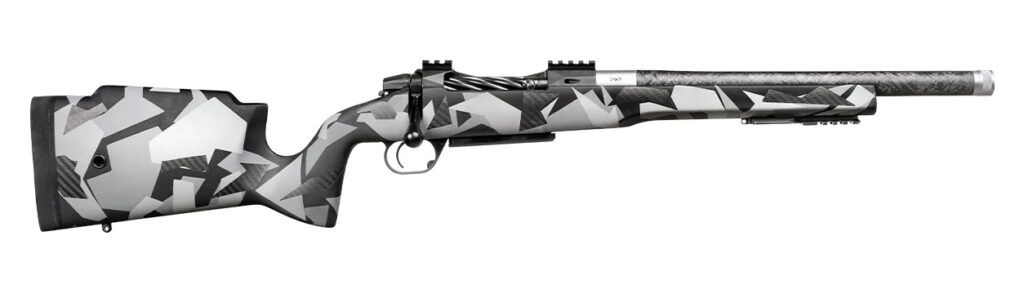 Proof Research 153994 Elevation FDX MTR 6.5 Creedmoor 18″ Carbon Fiber Threaded Barrel, Splinter Camo Carbon Fiber Stock, Right Hand