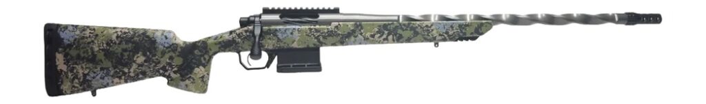Iota Outdoors HRF-VNX-25CM-22R 25 Creedmoor 22″ Platinum Fluted Threaded Barrel, Platinum Steel Receiver w/Picatinny Rail, Sagebrush Iota EKO X Carbon Fiber Stock, Right Hand