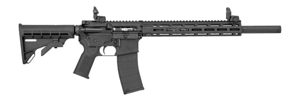 Tippmann Arms A101375 M4-22 Elite ISS 22 LR 25+1 16″ Black Parkerized Integrally Suppressed Barrel, Black Anodized Aluminum Receiver w/Picatinny Rail, M-LOK Handguard, Black Adjustable Polymer Stock,