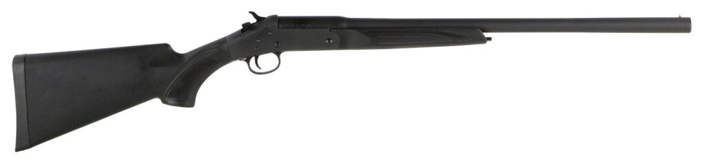 Stevens 22559 301  Compact 20 Gauge Break Open 3″ 1rd 22″ Matte Black Single Shot Barrel, Matte Black Carbon Steel Receiver, Fixed Matte Black Synthetic Stock, Ambidextrous