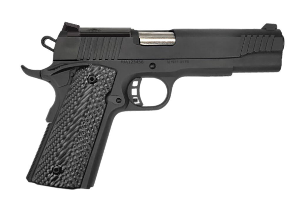 Rock Island 57180 GI  10mm 8+1 5″ Matte Black Steel Barrel, Optic Cut/Serrated Steel Slide, Steel Frame, Black Rubber Grip