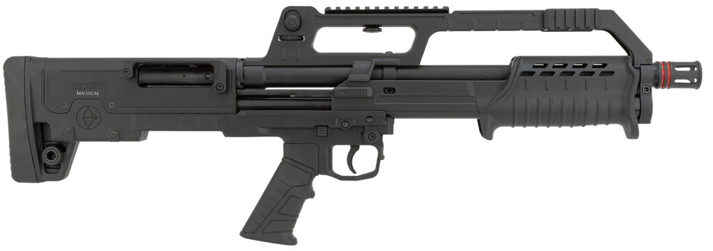 Escort HEBP41180001 BullTac PX 410 Gauge Pump 3″ 5+1 18″ Black Stainless Steel Barrel, Black Aluminum/Polymer Receiver w/Picatinny Rail, Black Bullpup Synthetic Stock, Black Grip